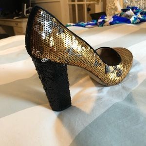 J. Crew sequined heels